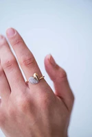 Heart Ring with .23 Carat TW of Diamonds in 10kt Yellow Gold