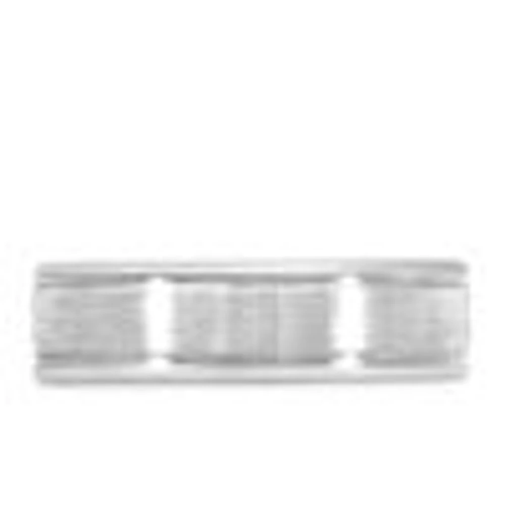 6MM Comfort Fit Wedding Band White Gold