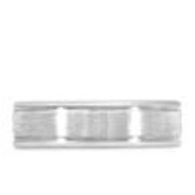 6MM Comfort Fit Wedding Band White Gold