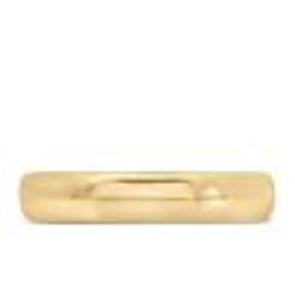 4.5MM Dome Comfort Fit Wedding Band Yellow Gold