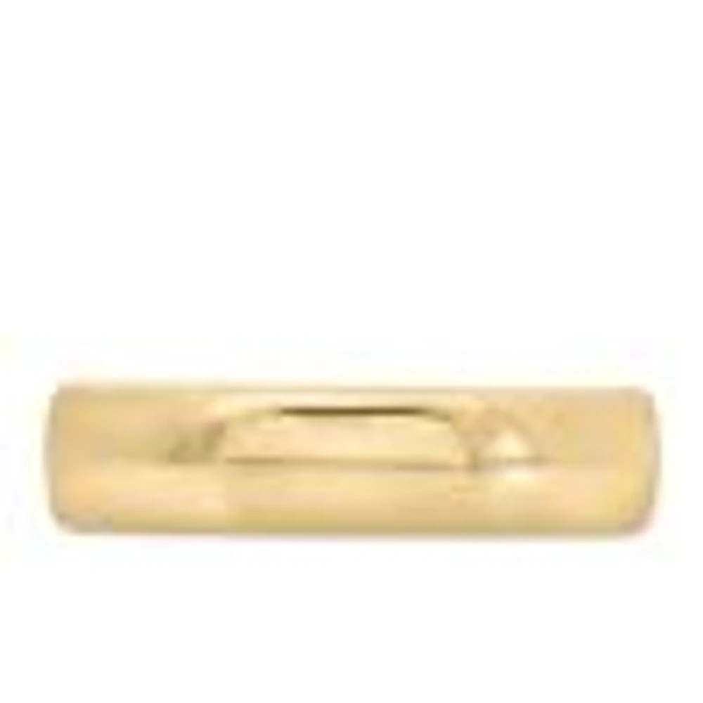 5.5MM Dome Comfort Fit Wedding Band Yellow Gold