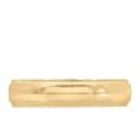 5MM Comfort Fit Milgrain Wedding Band Yellow Gold