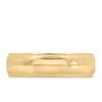 6MM Comfort Fit Milgrain Wedding Band Yellow Gold