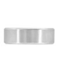 7MM Satin Finish Comfort Fit Wedding Band White Gold