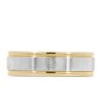 6MM Satin Finish Comfort Fit Wedding Band Yellow Gold
