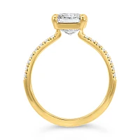 Radiant Engagement Ring with 3.20 Carat TW of Lab Created Diamonds in 14kt Yellow Gold