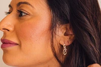 Infinity Earrings with .20 Carat TW of Diamonds in 10kt Yellow Gold