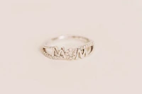 Mom Ring with .12 Carat TW of Diamonds in 10kt White Gold