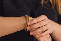 4.2MM Open Bangle in Gold Vermeil Sterling Silver