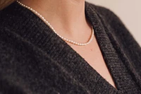 16″+2″ Freshwater Pearl Necklace in 10kt Yellow Gold