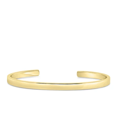 4.2MM Open Bangle in Gold Vermeil Sterling Silver