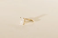 Radiant Engagement Ring with 3.20 Carat TW of Lab Created Diamonds in 14kt Yellow Gold