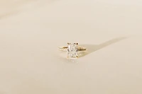 Radiant Engagement Ring with 3.20 Carat TW of Lab Created Diamonds in 14kt Yellow Gold