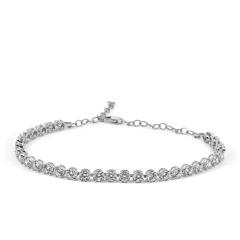 7.5″ Tennis Bracelet with 2.00 Carat TW of Lab Created Diamonds in 14kt White Gold