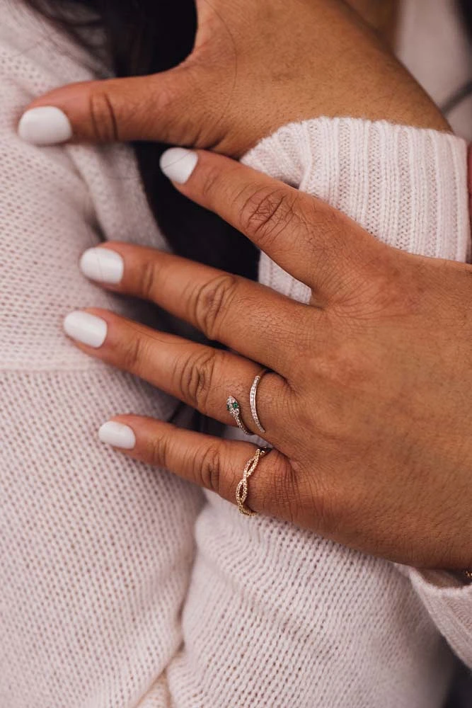 Infinity Ring with .20 Carat TW of Diamonds in 10kt White Gold