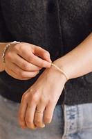 6″+1.5″ Freshwater Pearl Bracelet in 10kt Yellow Gold
