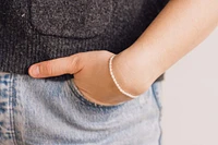 6″+1.5″ Freshwater Pearl Bracelet in 10kt Yellow Gold