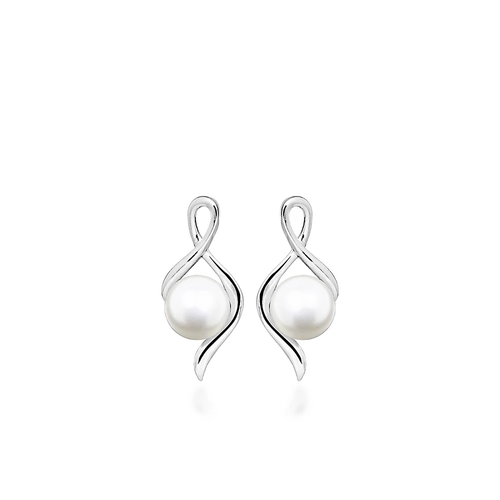 5MM Freshwater Pearl Earrings in Sterling Silver
