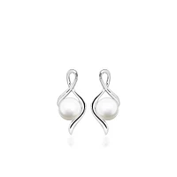 5MM Freshwater Pearl Earrings in Sterling Silver