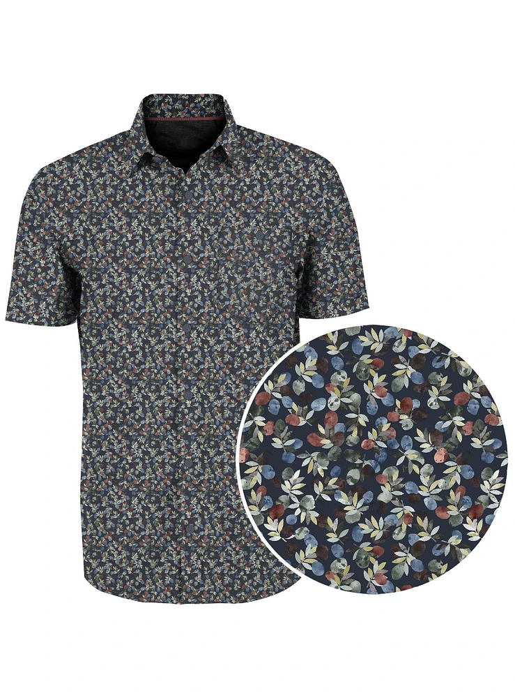 RYLE | Dry Edition Frost Flowers Print Shirt