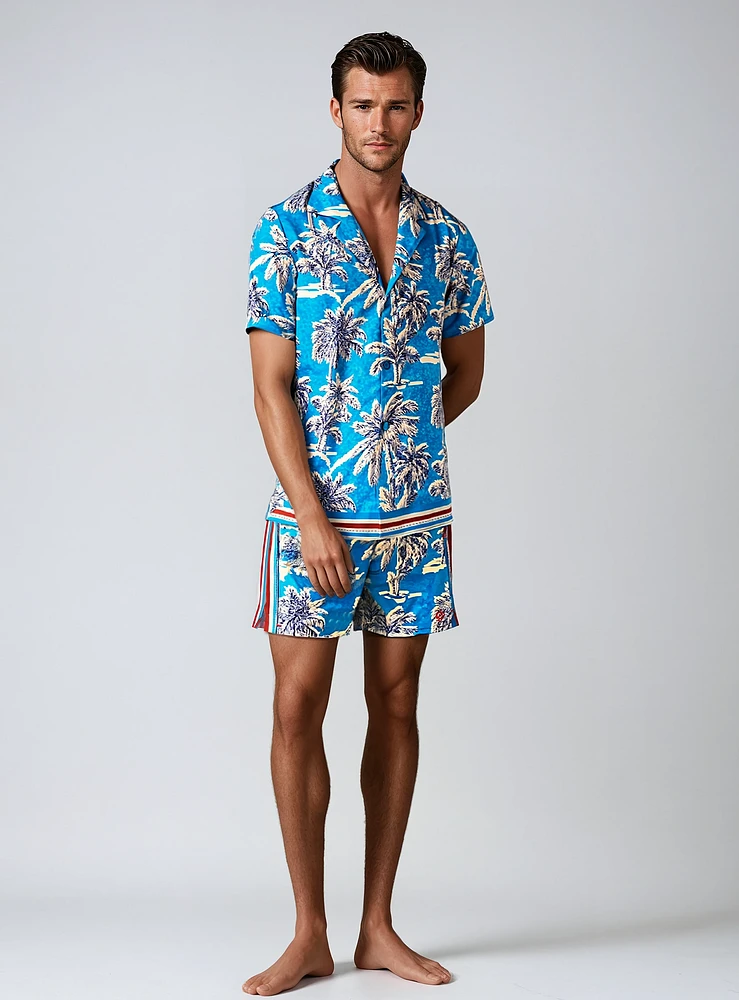 ENZO | Tropical Stretch Swimshorts