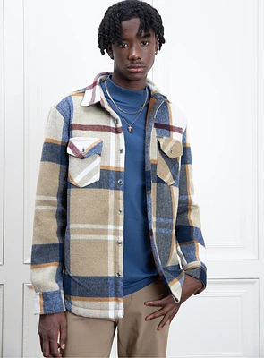 VICTOR | Men’s Recycled Polyester Checkered Shirt|VICTOR Chemise à c