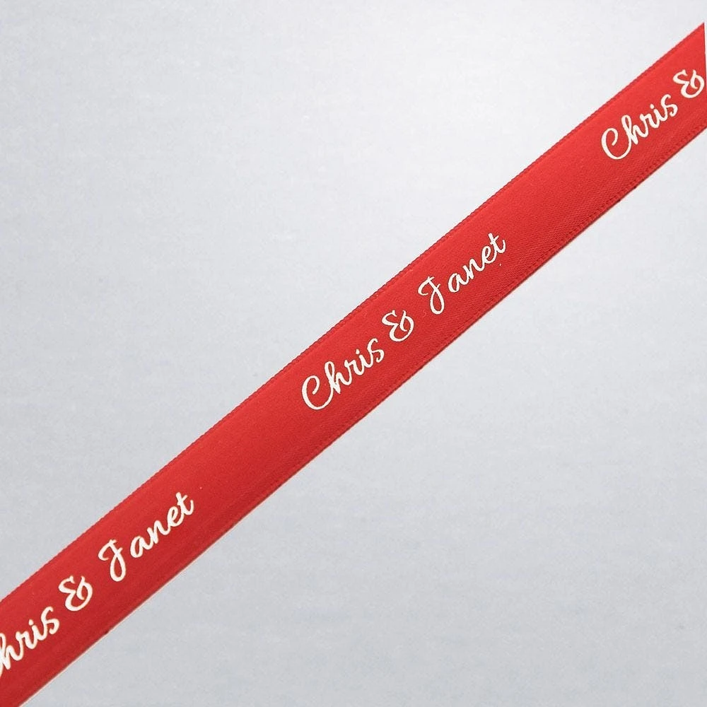Assorted Chocolate Silver Favour, Personalized Red Ribbon
