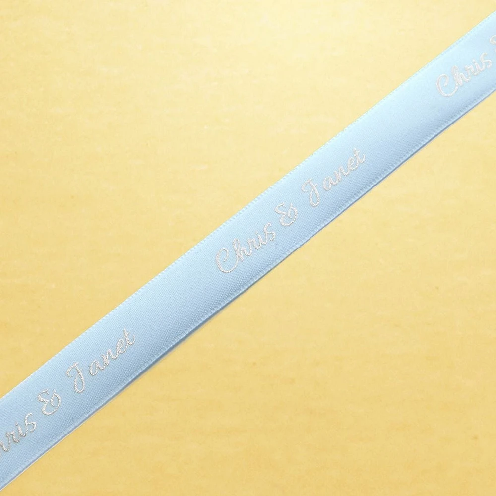 Assorted Chocolate Gold Favour, Personalized Light Blue Ribbon, 4 pc