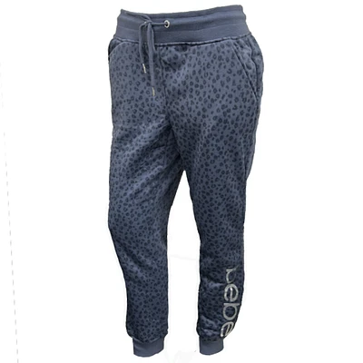 Blue leopard sweatpant bebe for women
