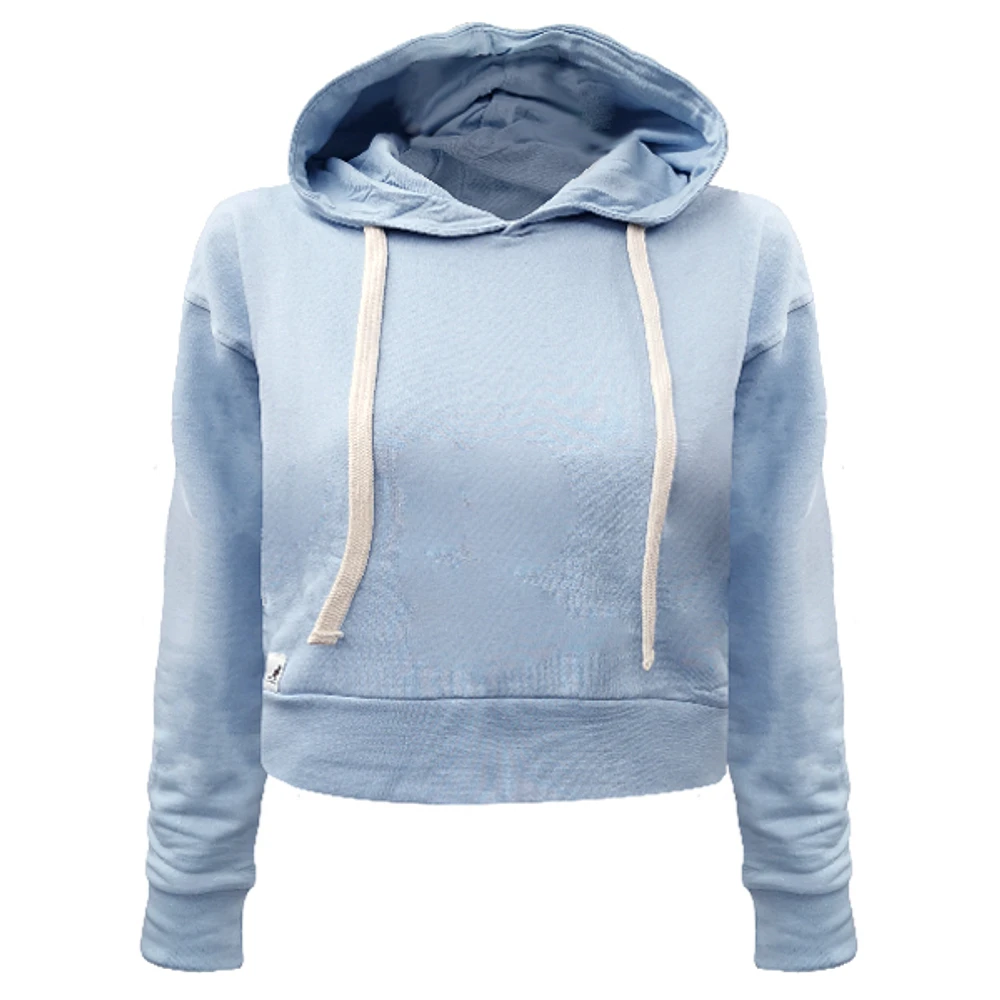 Blue hoodie crop top Kangol for women