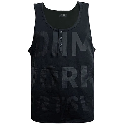 Black tank top for men