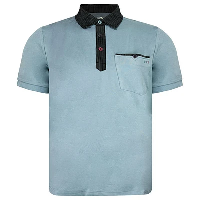 Blue polo shirt for men