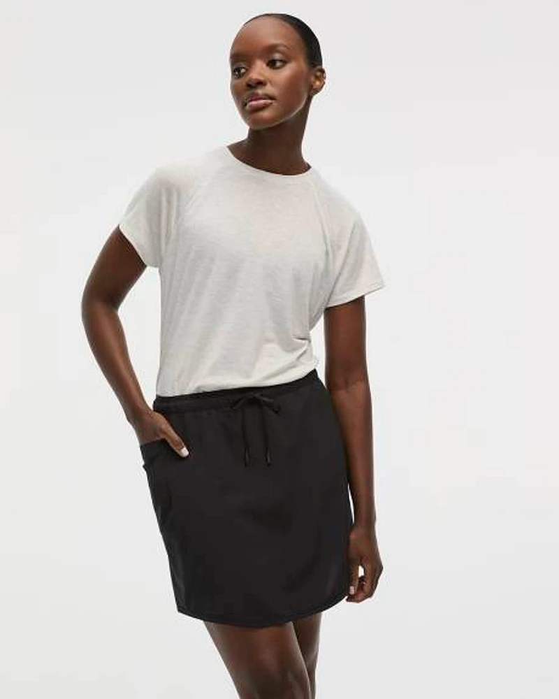 Jupe-short avec taille élastique