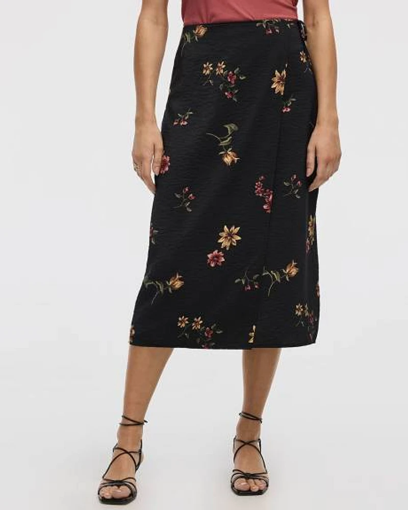Wrap Midi Skirt