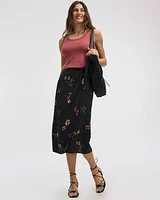 Wrap Midi Skirt