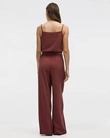Camisole à col carré avec ourlet bulle