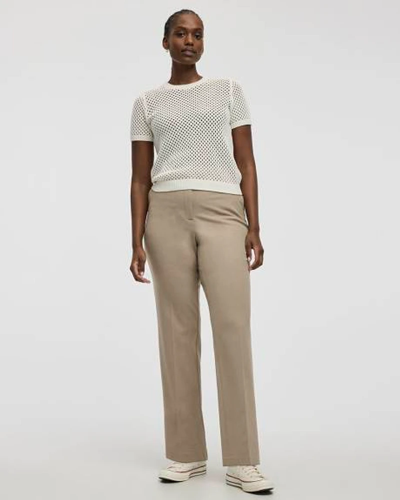 Straight-Leg High-Rise Pant