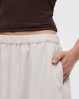 Swing Midi Skirt with Front Slit