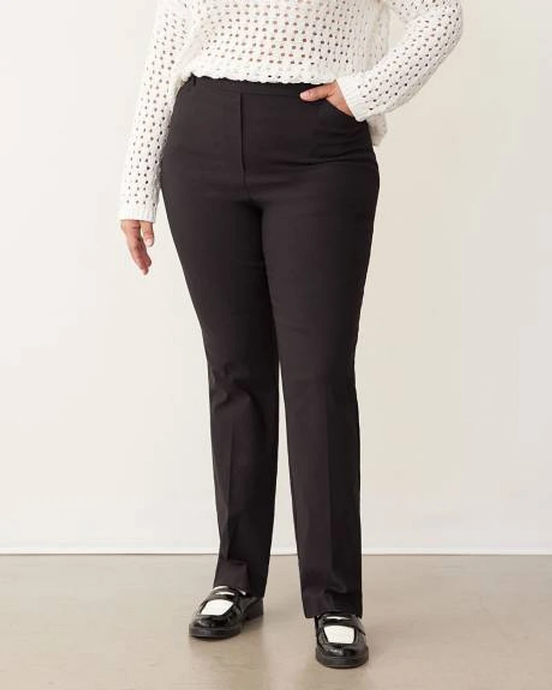 Straight-Leg High-Rise Pant
