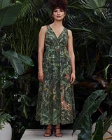 Sleeveless V-Neck Maxi Dress