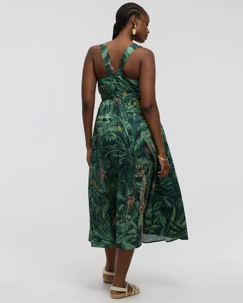 Sleeveless V-Neck Maxi Dress