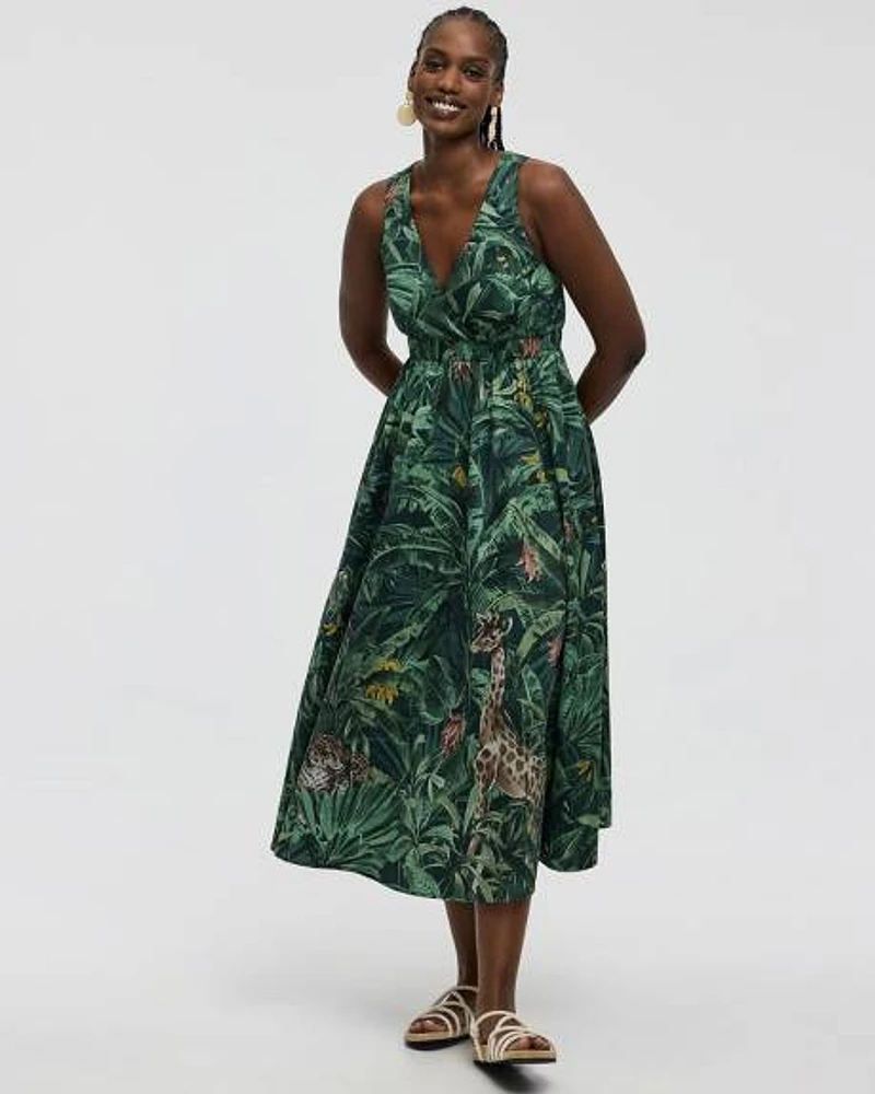 Sleeveless V-Neck Maxi Dress