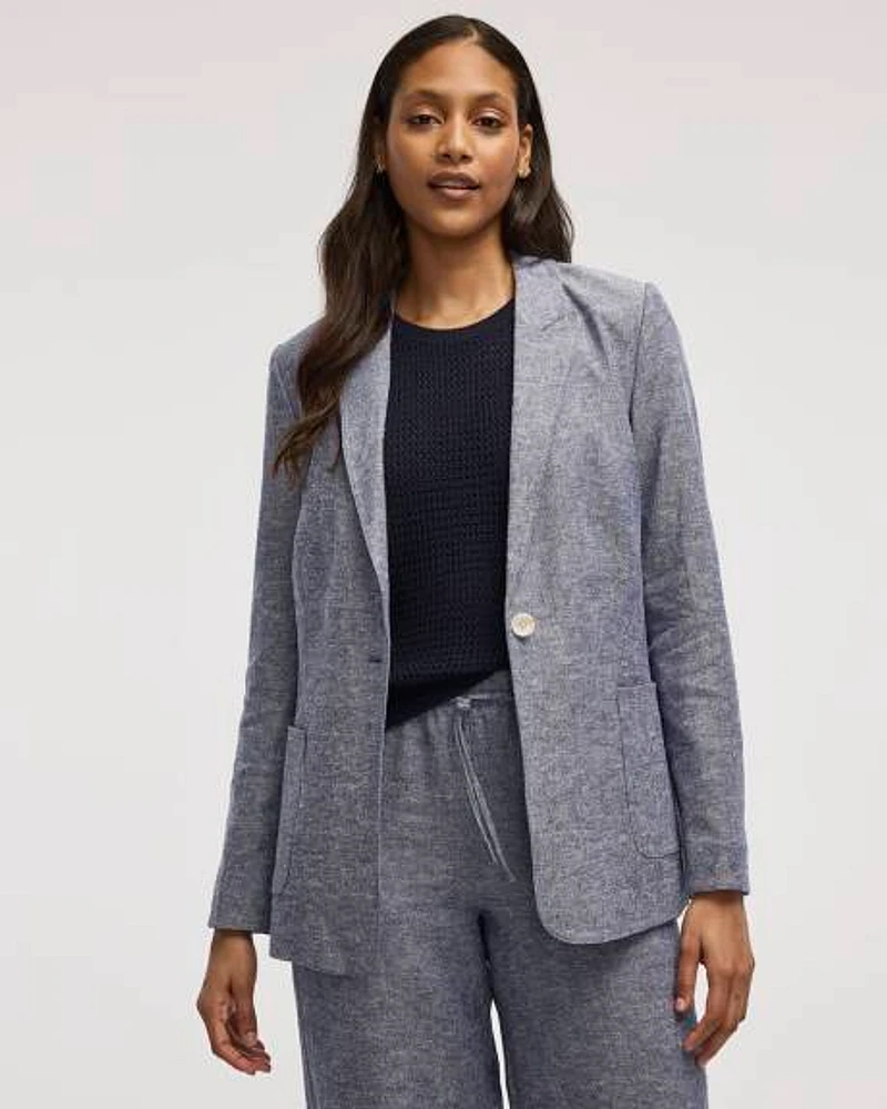 Linen Blend Blazer