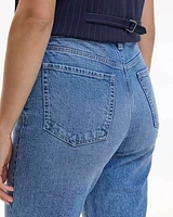 Tapered-Leg High-Rise Jean