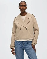Cropped Trench Coat