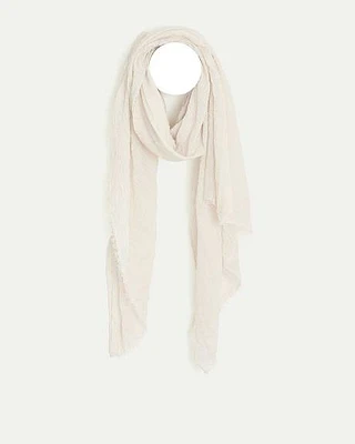 Scarf with Raw Edges