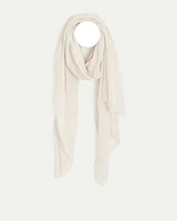 Scarf with Raw Edges