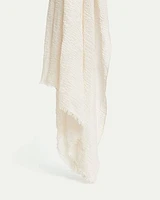 Scarf with Raw Edges
