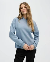 Pull à capuchon en tricot texturé
