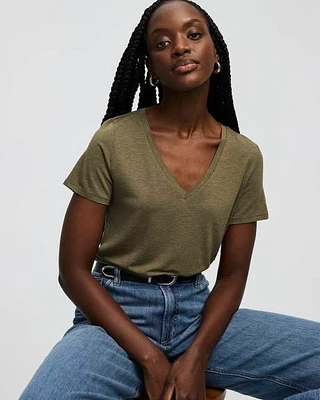 T-shirt à col V